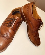 Florsheim Men’s Brown Leather Wingtip Lace-Up Oxford Dress Shoes Size 12 picture