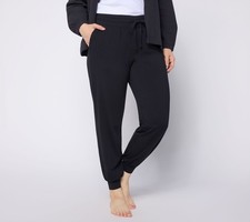 Anybody Women's Pants Sz M Cozy Knit Jogger Black A732669 picture