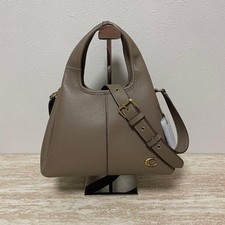 COACH CM545 Lana Shoulder Bag Pebble Leather Brown W22.2cm New from Japan picture
