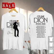 Popular New CELINE DION PARIS 2026 Gift Funny  All Size Shirt N56.93 picture