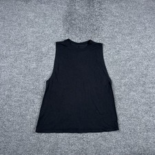 Lululemon Tank Top Womens Medium Black Crew Neck Muscle Athletic Gym Workout picture
