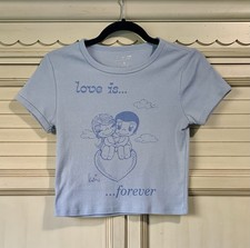 Authentic Kim Casali Love Is Forever Tee Size Small 90s Y2k Vintage T-Shirt picture