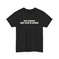 Dad's Hammock Kids Piled In Anyway T-Shirt ThreadWill Funny Gift for Him picture