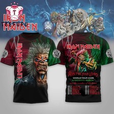 Iron Maiden Run For Your Lives 2026 Tour Limited 3D Shirt picture
