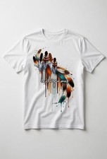 Indigenous Feathers T-Shirt - Native American Pride Watercolor Tee picture