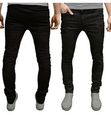 Mens Regular Fit Jeans 100% Denim Pants Relaxed Straight Casual Designer Jeans picture