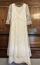 Nataya Sophia Ivory Ruffled Dress Small picture