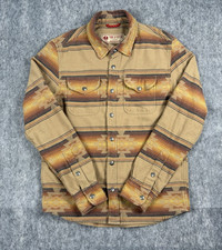 Iron And Resin Shirt Mens L Klamath Flannel Aztec Stripe Southwestern Native picture