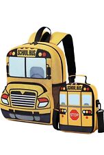 School bus Backpack and Lunch Bag For Toddler picture