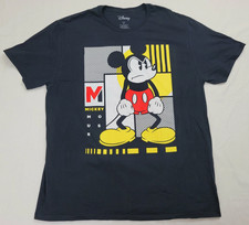 Angry Mickey Mouse Pouting Disney Mens T-Shirt (Black) picture
