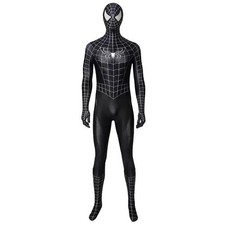 Black Spiderman Jumpsuit Venom Spider-man Cosplay Costume Bodysuits Adult/Kids picture