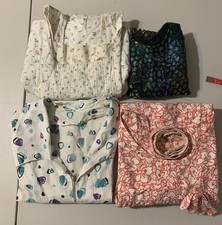 Lot of 4 1950s 1960s Vintage Women's Clothing - 3 dresses and 1 top picture