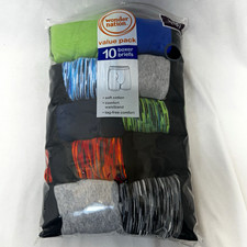 Wonder Nation 10-Pack Cotton Jersey Boxer Briefs Tagless XXL Multicolor picture