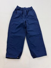 Hanna Andersson Pants Kids 5 Blue Flannel Lined Chino Elastic Waist Winter picture