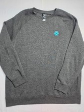 Apple Employee Swag Sweatshirt Men's 2XL Gray Cotton Raglan Sleeve Crew Neck picture