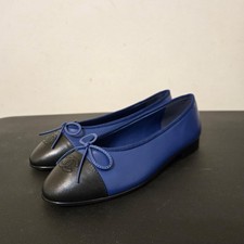 Chanel Ballerina Women's Size 40C EU Ballet Flat Shoes Lambskin Leather picture
