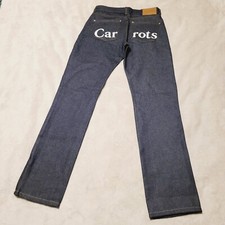 Carrots By Anwar Jeans Men's Size 30x32 Wordmark Logo Straight Dark Denim New picture