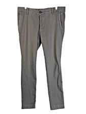 Dimatti Hand Tailored Italian Pants Mens 36x34 Gray Geometric Vintage Flavour picture