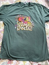 The Iceman Special T Shirt Men’s XXL Green Psychedelic Band Tee Next Level picture