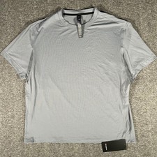 Lululemon EasySet Train Short Sleeve Mesh T-Shirt Gray XL LM3FKLS SOGY picture