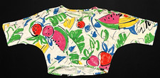 Vintage 80s Fame California Abstract Fruit Crop Top Shirt M USA Kidcore Rave picture