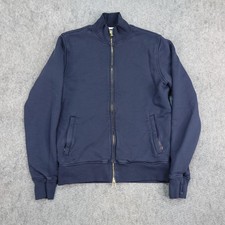 Sid Mashburn Jacket Mens Medium Navy Full Zip Sweater Sweatshirt Made Portugal picture