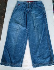 Vintage JNCO Embroidered Crown Logo Baggy RARE 6 pocket Jeans (32x30) picture