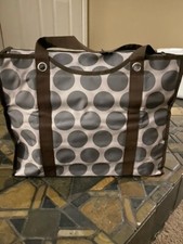 Thirty-One All-Day Organizing Tote in Gray Mod Dot Thirty-one tote picture