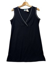 Le Cove 90s Vintage Womens Dress Black White Trim - Small picture