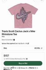 Travis Scott Cactus Jack X Nike Rhinestone Tee picture