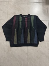 Vintage Alan Stuart Crewneck Pullover Sweater, Made in USA, Black, mens XL picture