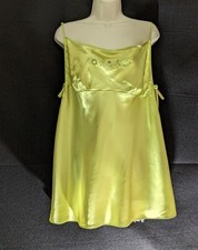 Vintage Delicates Shiny Green Lingerie Babydoll Nightgown  and Panty Set XL picture