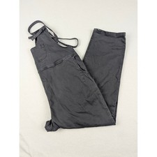 Anthropologie Pilcro Gray Wide Leg Cotton Twill Overalls Size M Charcoal Utility picture