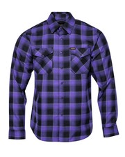 DIXXON Dynasty 2.0 Flannel Men's Purple Plaid 13 Year Anniversary Shirt picture