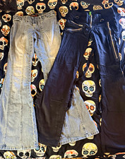 Vintage Y2K Pants Lot Joy Jeans Bondage Flare and Dollhouse Denim Size 5 picture