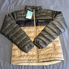 MARMOT MEN'S ARES JACKET ULTRALIGHT 600 FILL DOWN NORI / BLACK 71260 picture