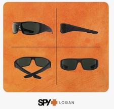 ** Authentic*** Spy Optics Logan Sunglasses Polarized Soft Matte Black Frame picture