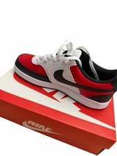 Nike Court Vision Low Shoes White Red Black US M Size 11.5 picture