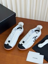 CHAN EL 25P Retro Low Top Sneakers CC Logo White Trainer Sizes 35 36 37 38 39 40 picture