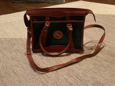 Vintage Dooney & Bourke Forest Green Pebbled Leather Crossbody Handbag picture
