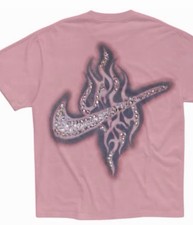 Travis Scott Cactus Jack Nike Pink Rhinestone Shirt. Size XL. Jordan Pink Pack. picture
