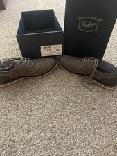 Florsheim Finance Cap Ox Men’s Gray Lace-Up Oxford Shoes 10.5 D Polyester picture
