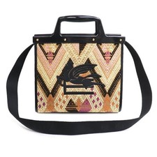 ETRO Jacquard Love Trotter 2Way Shoulder Bag Multicolor 1P023 Gold Hardware picture