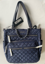 NWT MZ Wallace Crosby Magazine Tote Convertible Shoulder Bag Quilted Nylon Dawn picture