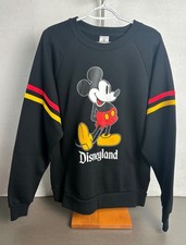 Disney Disneyland Mickey Mouse Adult Unisex Black Sweatshirt Large New With Tag picture