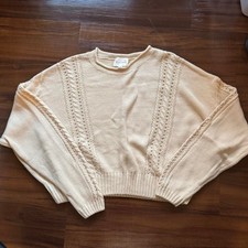 Women's Line & Dot Cream Jumper picture
