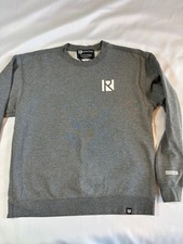Routine Baseball Sweatshirt Mens Large Gray Crewneck Graphic Pullover Fleece picture