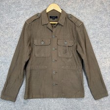 ALLSAINTS Sapper Military Shirt Jacket Shacket Mens Medium Overshirt Army Khaki picture