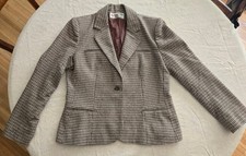 Vintage Peabody House womens blazer brown houndstooth Korea picture