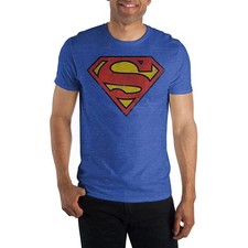 DC Comics Superman Classic Logo Distressed T-Shirt S-5XL FREESHIPS  picture